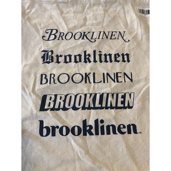 Brooklinen Cotton Canvas Tote Bag Washable Fabric Shoulder Bag Book Tote New - Picture 2 of 3